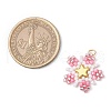 Glass Seed Beaded Star Pendants PALLOY-MZ00641-05-2