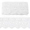 15 Yards Cotton Embroidery Flower Lace Ribbon OCOR-WH0086-91A-1