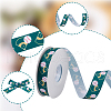 25 Yards Sport Ball Theme Printed Polyester Grosgrain Ribbon OCOR-WH20002-03A-05-6