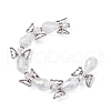 Angel Fairy Shape Electroplate Transparent Glass Beads Strands AJEW-JB01181-03A-1