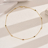 Elegant Hollow Brass Pave Cubic Zirconia Flat Round Link Chain Necklaces ZP2718-2-1