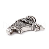 Tibetan Style 304 Stainless Steel Pendants STAS-P305-29AS-2