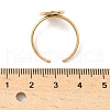 304 Stainless Steel Cuff Rings Components STAS-Z138-02G-02-5