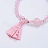 Tassel Charm Bracelets BJEW-P190-05-4