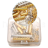 Brass Magnetic Slide Lock Clasps KK-TA0007-64-4
