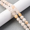 Natural Pink Aventurine Beads Strands G-C179-A16-03-1