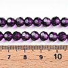Baking Paint Transparent Glass Beads Strands DGLA-A035-T6mm-A09-5