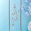 Glass Beaded Pendant Decoration HJEW-TA00233-2