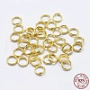 925 Sterling Silver Split Jump Rings STER-F036-01G-0.6x7mm-3