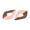 Resin & Walnut Wood Pendants RESI-T057-36M-3