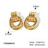 Fashionable Stainless Steel Ring Stud Earrings KL7576-1-2