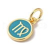 Real 18K Gold Plated Brass Enamel Charms KK-L216-001G-L05-2
