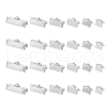 120Pcs 6 Styles Iron Ribbon Crimp Ends IFIN-YW0003-22-1