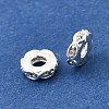 Brass Micro Pave Clear Cubic Zirconia Beads KK-K300-06B-S-2