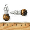 Natural Tiger Eye Pendants G-C114-04P-16-3