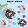 SOFPLATE 100Pcs Imitation Gemstone Acrylic Beads OACR-SP0001-05C-6