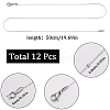 SUNNYCLUE 12Pcs 304 Stainless Steel Serpentine Chain Necklaces Set for Men Women NJEW-SC0001-15-2
