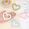 CHGCRAFT 6Pcs 6 Colors Food Grade Eco-Friendly Silicone Beads SIL-CA0001-42-3