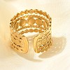 304 Stainless Steel Multi-layer Open Cuff Rings for Women STAS-Z108-03G-02-2