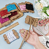 BENECREAT 20 Yards 8 Colors Polyester Button Loop Elastic Lace Ribbon OCOR-BC0007-56-3