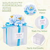 Clear PVC Candy Gift Packaging Boxes with Ribbon & Artificial Flower CON-TAC0001-20B-5