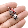 Zinc Alloy Enamel Pendants PW-WG02B31-01-1