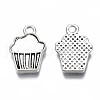 Tibetan Style Alloy Charm Settings for Enamel TIBEP-N011-025-3