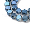 Electroplate Glass Beads Strands EGLA-C010-01A-4