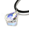 Waxed Cord Necklaces NJEW-P310-05P-2