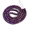 Baking Painted Glass Beads Strands DGLA-N008-8mm-03-3