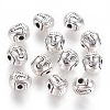 Tibetan Style Alloy Beads TIBEB-60018-AS-FF-1
