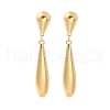 304 Stainless Steel Dangle Stud Earrings EJEW-C142-01G-4