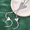 304 Stainless Steel Heart Y Necklaces NJEW-R026-30P-3