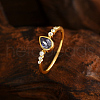 925 Sterling Silver Micro Pave Cubic Zirconia Finger Rings for Women PV7544-2-1