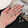 Tarnish Resistant Handmade Gifts Ideas for Valentines Day 201 Stainless Steel Open Heart Pendants STAS-Q057-4