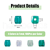 DICOSMETIC 4 Strand 4 Color Transparent Electroplate Glass Beads Strands EGLA-DC0001-07B-2