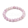 Natural Kunzite Stretch Beaded Bracelets BJEW-G630-A03-2