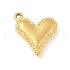 304 Stainless Steel Heart Pendants STAS-R162-01G-01-1