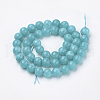 Natural Quartz Beads Strands G-S150-48-8mm-1-2