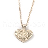 Golden Plated Heart with Constellation/Zodiac Sign Alloy Enamel Pendant Necklaces NJEW-H214-A05-G-2