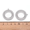 304 Stainless Steel Hollow Pendants STAS-T064-72P-3