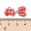 Christmas Theme Opaque Resin Pendants RESI-S08-01E-3