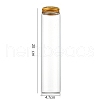 Column Glass Screw Top Bead Storage Tubes CON-WH0086-094J-02-1