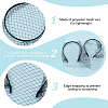 Olycraft 2Pcs 2 Colors Mesh Veil Cloth Hair Bands FIND-OC0003-95A-4