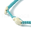 Ocean Theme Starfish Tortoise Synthetic Turquoise Beaded Anklets for Women AJEW-AN00554-02-2