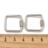 304 Stainless Steel Screw Carabiner Lock Charms STAS-C092-04A-P-3