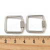 Non-Tarnish 304 Stainless Steel Screw Carabiner Lock Charms STAS-C092-04A-P-3