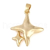 Rack Plating Brass Pendants KK-R165-03G-1