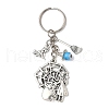 Alloy Lampwork Pendant Keychains KEYC-JKC01276-4