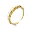 Brass Open Cuff Rings for Women RJEW-F179-04G-2